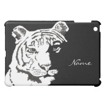 add your name to this tiger iPad Mini case