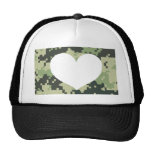 Add Your Own Photo Camo Heart Hats
