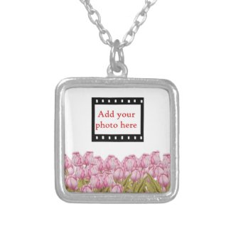 Add your own photo Tulip Mother's Day Custom Jewelry