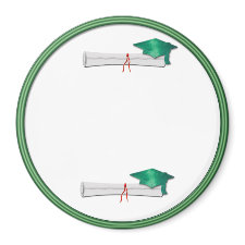 Add Your Own Text Green Graduation Magnet magnet