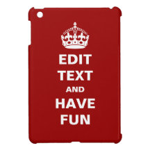 Add your own text here! iPad mini case