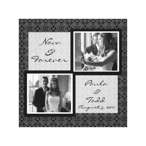 Add Your Own Wedding Photo Wrapped Canvas Canvas Print Zazzle