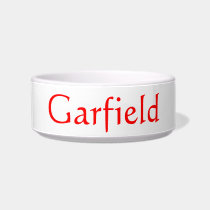 Add Your Pet's Name to this Dish Cat Bowl