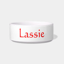 Add Your Pet's Name to this Dish Cat Bowls