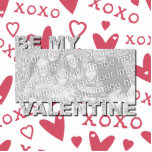 Add your Photo Be My Valentine Cut Out Frame - XOX