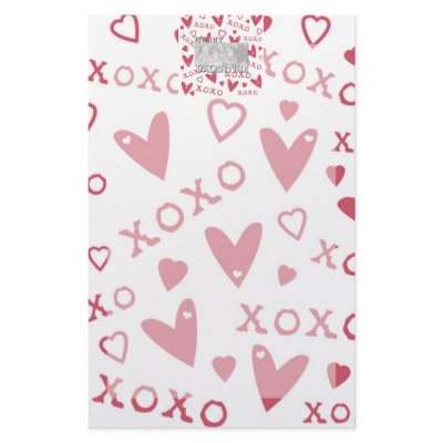 Add your Photo Be My Valentine Cut Out Frame - XOX Stationery Paper by FrankzPawPrintz
