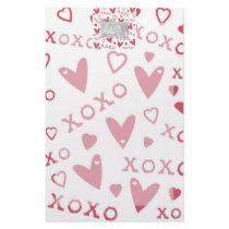 Add your Photo Be My Valentine Cut Out Frame - XOX Stationery Paper