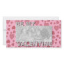 ADD Your Photo Be My Valentine Frame - Pink Hearts Customized Photo Card