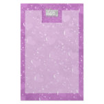 ADD Your Photo Be My Valentine Frame - Purple Hear Stationery Paper