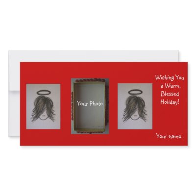 Add Your Photo Christmas Cards, Angels Photo Cards by JeffandJess