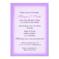 Add your photo, elegant purple  bridal shower custom announcement