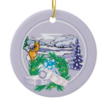Add Your Photo Goat Holiday Christmas Ornament