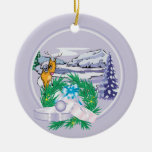 Add Your Photo Goat Holiday Christmas Ornament ornaments