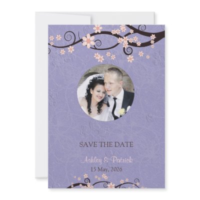 Add Your Photo Prisoners of Love Violet Wedding Invitation by WeddingDreamland