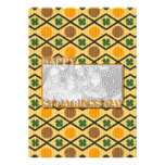 ADD YOUR PHOTO St Pats Cut Out Frame - Clover Custom Announcements
