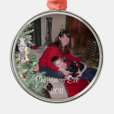 Add your photo, text Christmas Tree Ornament