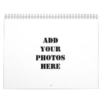 Add your photos here wall calendar