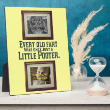 Add Your Photos - Old Fart and Little Pooter Photo Plaque