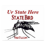 Add Your State-State Bird Poster by FishTs.com