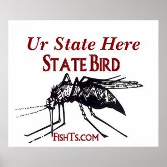 Add Your State-State Bird Poster by FishTs.com