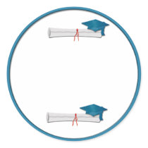 Add Your Text Blue Graduation Sticker by Firecrackinmama Add Your Text Blue Graduation Sticker