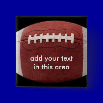 Add your text Football Button Pin