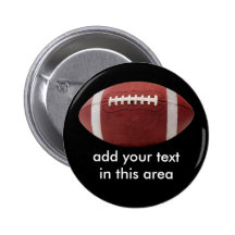 Add your text Football Button Pin