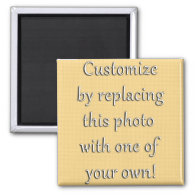 Add Your Vertical Photo or Image 2 Inch Square Magnet