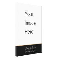 Add your wedding photo canvas print. gallery wrapped canvas