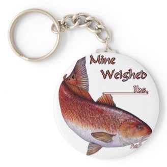 Add your weight-Redfish Key Chains