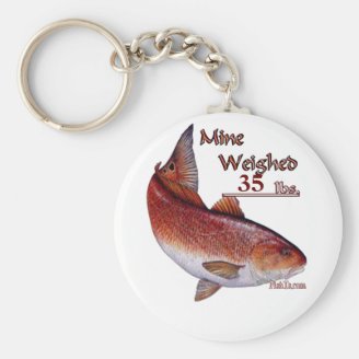 Add your weight Trophy Redfish Key Chains
