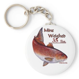 Add your weight Trophy Redfish Key Chains