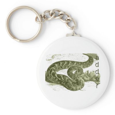 Adder (snake) keychain by biologybase