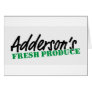 Adderson's Fresh Produce Card