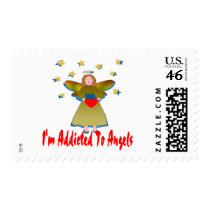 Addicted To Angels Postage Stamp