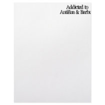 Addicted to Antigua & Barbuda Personalized Letterhead