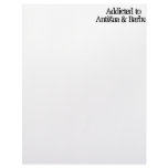 Addicted to Antigua &amp; Barbuda Personalized Letterhead