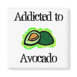 Addicted to Avocado Refrigerator Magnets