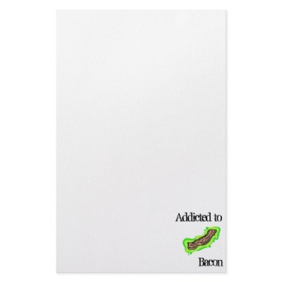 Addicted to Bacon Custom Stationery by addictedto