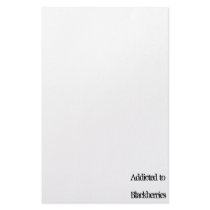 Addicted to Blackberries Custom Stationery