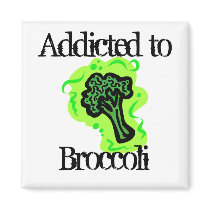 Addicted to Broccoli Refrigerator Magnets