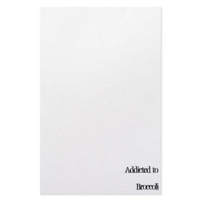 Addicted to Broccoli Personalized Stationery by addictedto