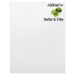 Addicted to Burger &amp; Fries Customized Letterhead