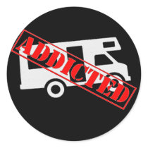 Addicted to Camping Stickers
