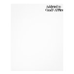 Addicted to Candy Apples Letterhead Template