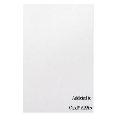 Addicted to Candy Apples Custom Stationery by addictedto