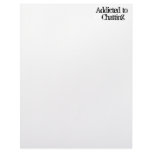 Addicted to Chatting Custom Letterhead