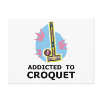 Addicted To Croquet Postcard