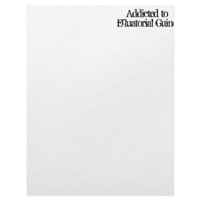 Addicted to Equatorial Guinea Customized Letterhead by addictedto