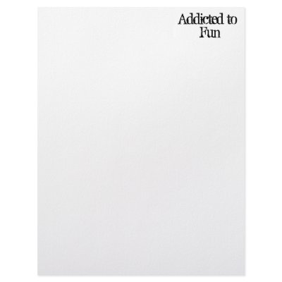 Addicted to Fun Custom Letterhead by addictedto